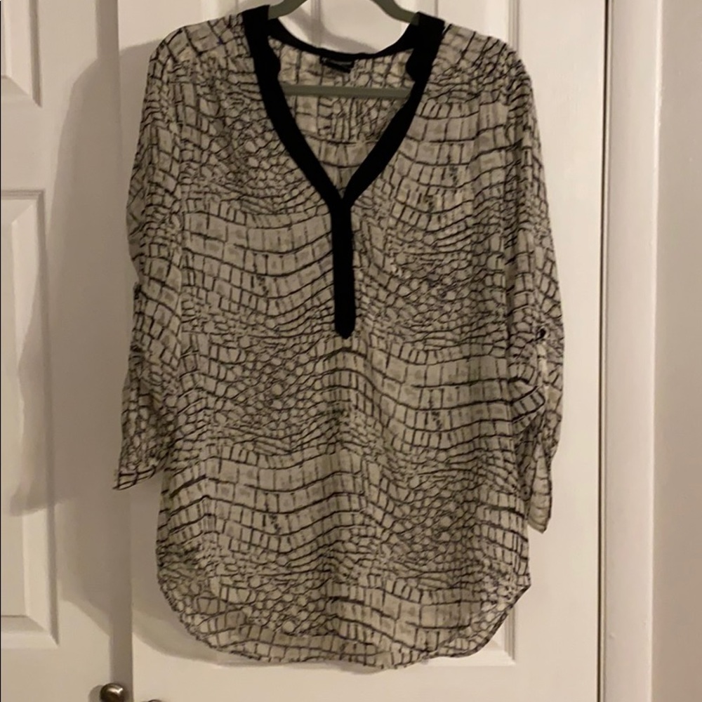 Ladies, sheer, tunic-style blouse
